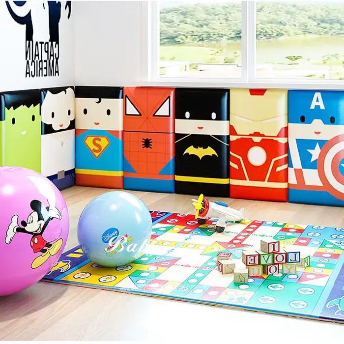 Tête De Lit garçon enfants chambre meubles décoration murale autocollant panneaux Anti-collision Cabecero Cama
