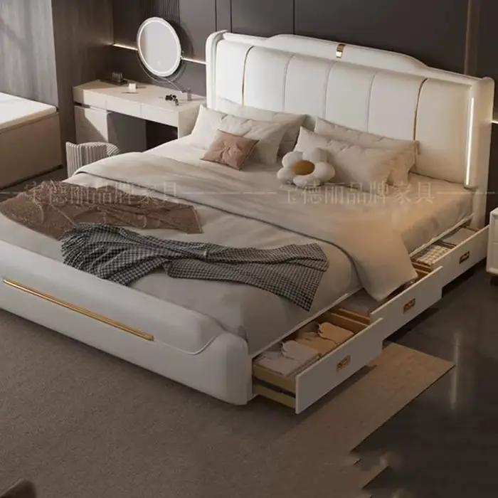 Lit Tendance Ergonomique Minimaliste Universel pour Chambre à Coucher