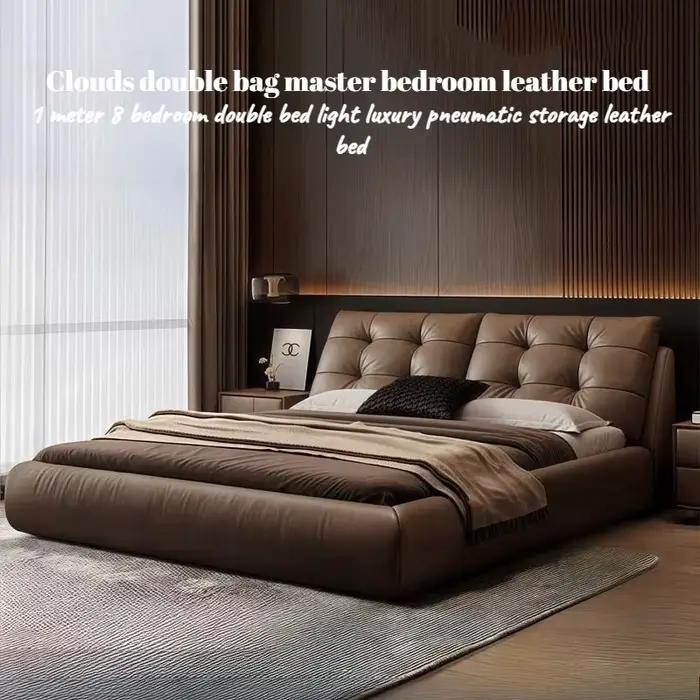 Lits de chambre à coucher de luxe pleine grandeur