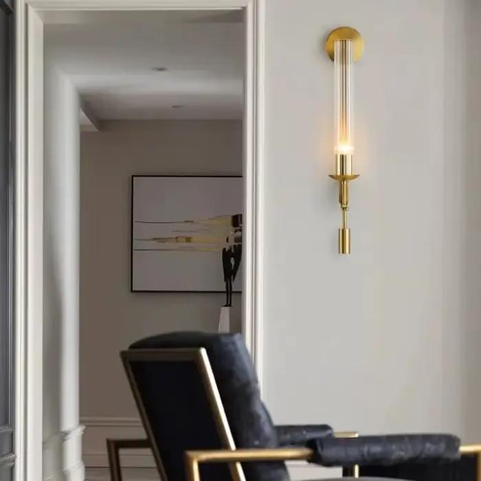 Lampes murales en verre pour chambre à coucher, chevet, hôtel, luminaires modernes, éclairage décoratif d'ambiance, luminaire pour la maison