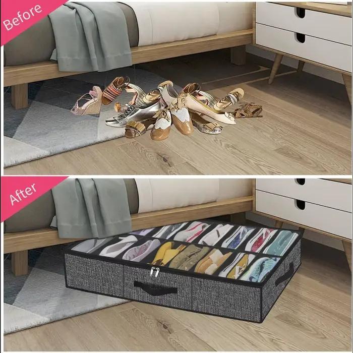Boîte de rangement de chaussures pour sous le lit