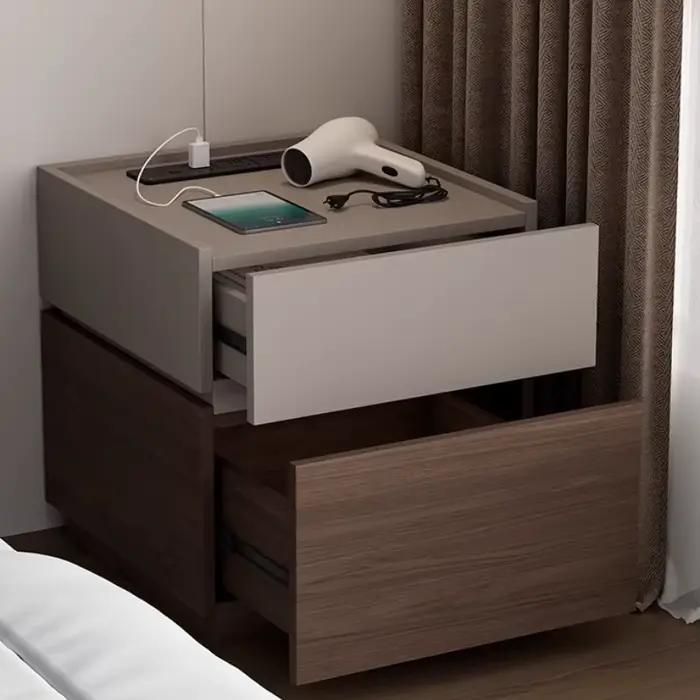 Rangement Table De chevet moderne chargeur esthétique salon chambre
