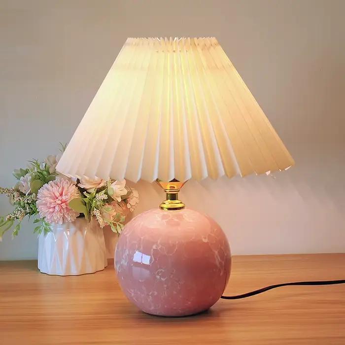 Lampe de bureau en céramique pour chambre à coucher