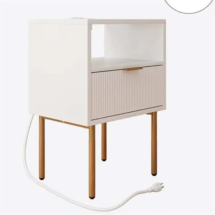 Table De chevet nordique blanche
