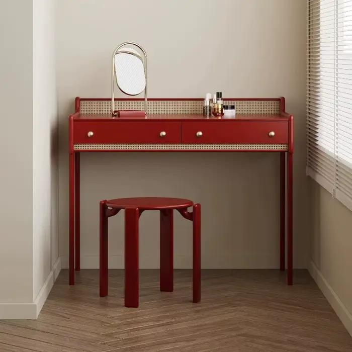Commode d'angle avec tiroirs, coiffeuse de chevet pour femme, table de maquillage pour chambre à coucher, table basse, coiffeuse avec miroir, mobilier de maison