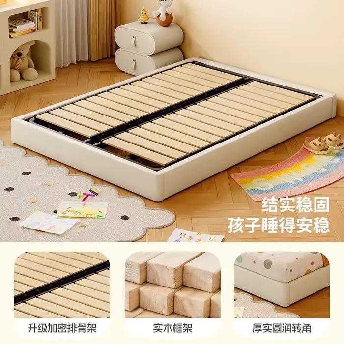 Lit d'hiver ours Montessori crème vent pour enfants