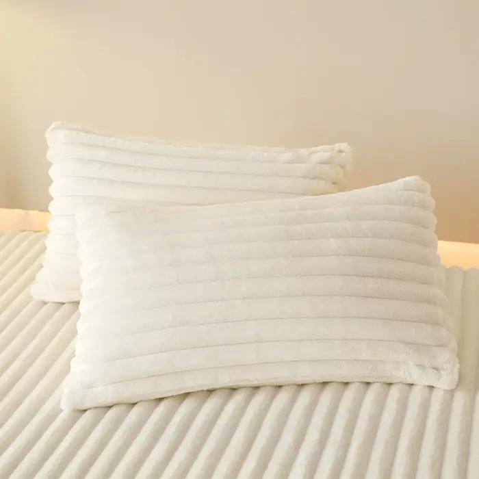 Housse de matelas épaisse en fausse fourrure de lapin