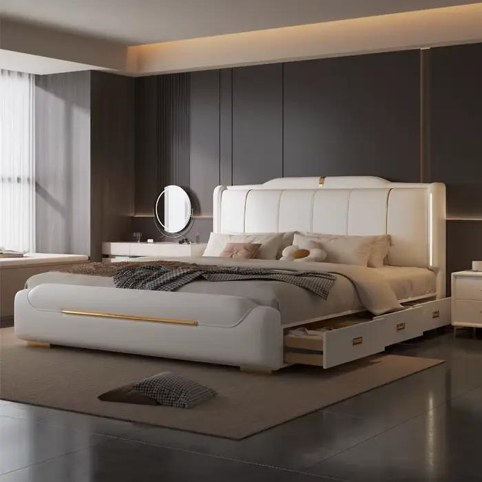 Lit Tendance Ergonomique Minimaliste Universel pour Chambre à Coucher