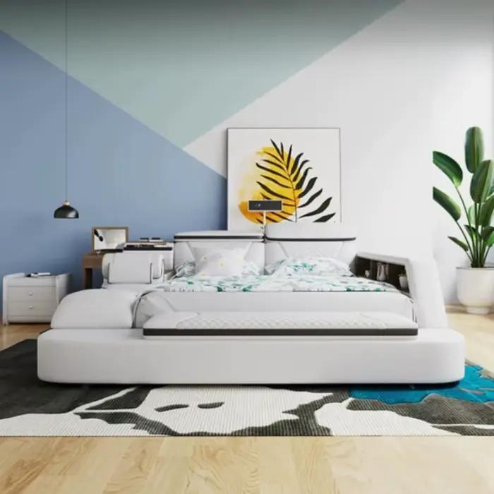 Lit de chambre moderne avec rangement 180x200