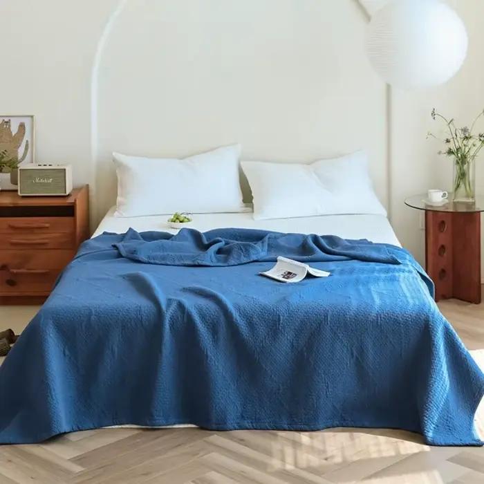 Couverture de lit en gaze de coton pur de type