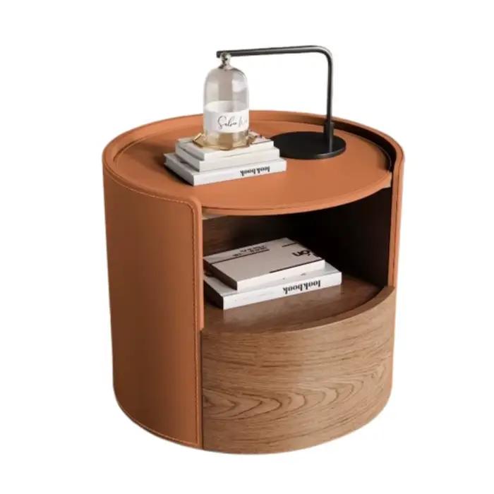 Table de Chevet Tendance de Luxe Moderne Vintage Esthétique Nordique pour Rangement et Présentation – Meuble de Chambre
