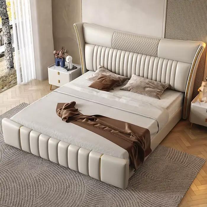 Lit en cuir de haute qualité