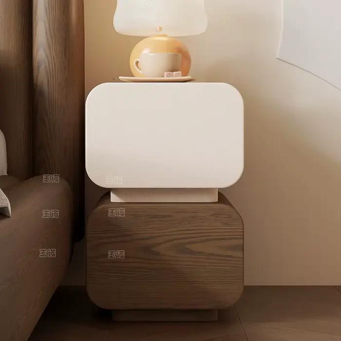 Table de chevet de luxe, style nordique moderne, vintage, avec rangement, esthétique, tendance, meubles de chambre à coucher Comodini
