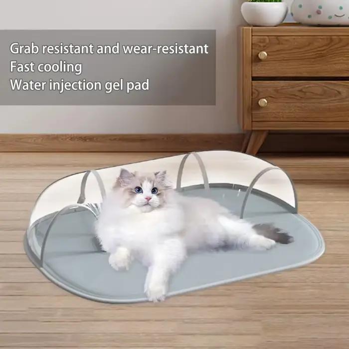 Lit rafraîchissant pour chat avec Tunnel