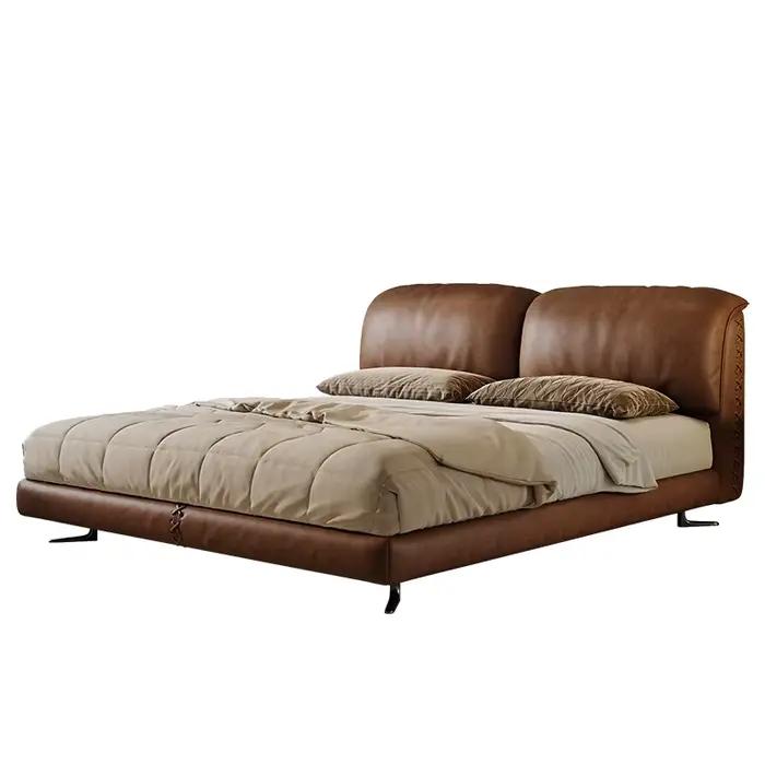 Rangement rembourré lit tables de chevet moderne dormir luxe lit reine têtes de lit Muebles Para dortoir meubles décoration