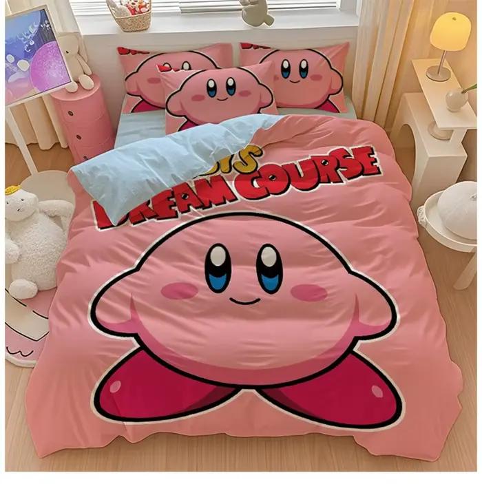 Housse de couette et taie d'oreiller Rose Étoile