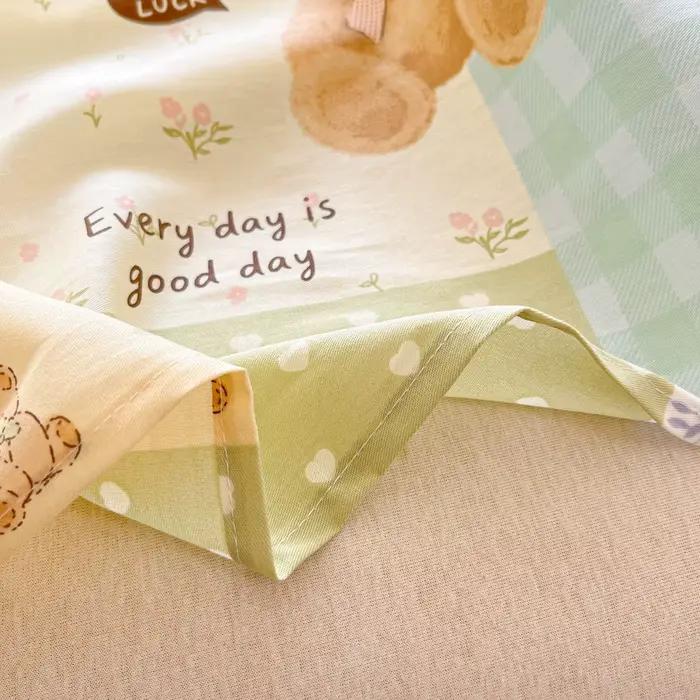 Drap de lit 100% coton pour lit simple ou double