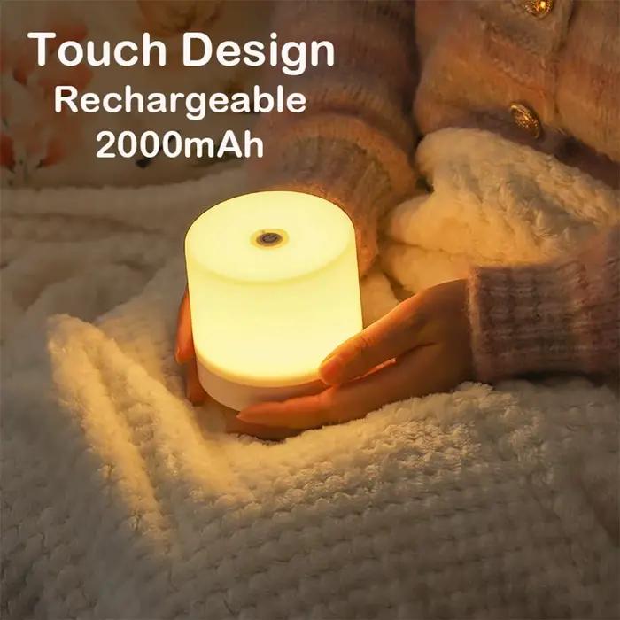 Petite lampe de chevet tactile avec chargement USB
