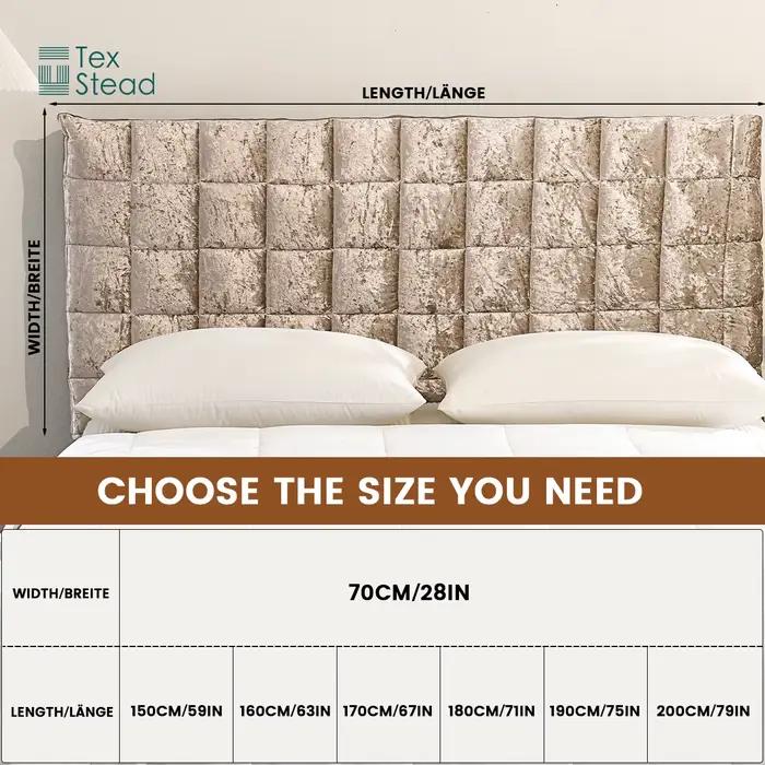 Housse de lit simple ou double matelassée et élastique pour la protection et la décoration de la chambre