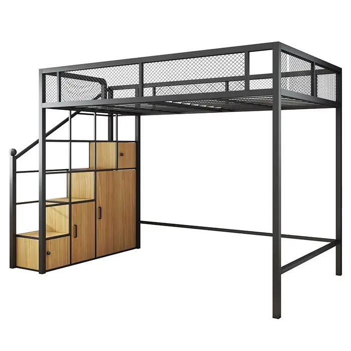 ForModern simple personnalisé Queen King dortoir adultes étudiant cadre de lit en métal adulte Loft lit école maison