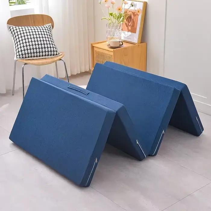 Matelas pliable en mousse à mémoire de forme pour lit simple, idéal pour la pause déjeuner au bureau, tapis simple, tatami, tapis de yoga