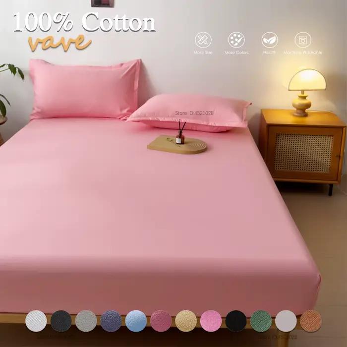 Drap-housse en coton doux