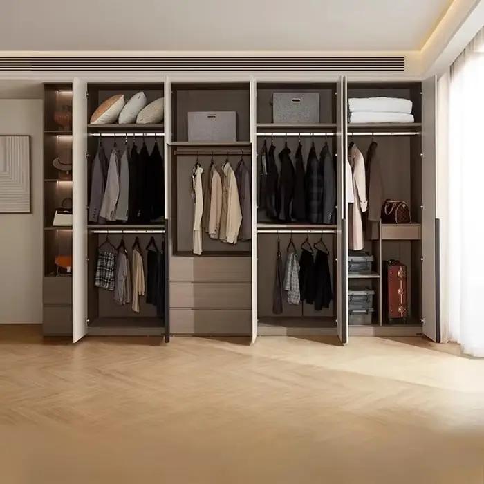 Armoires nordiques organisateur rangement vêtements placard Dressing armoire/placard