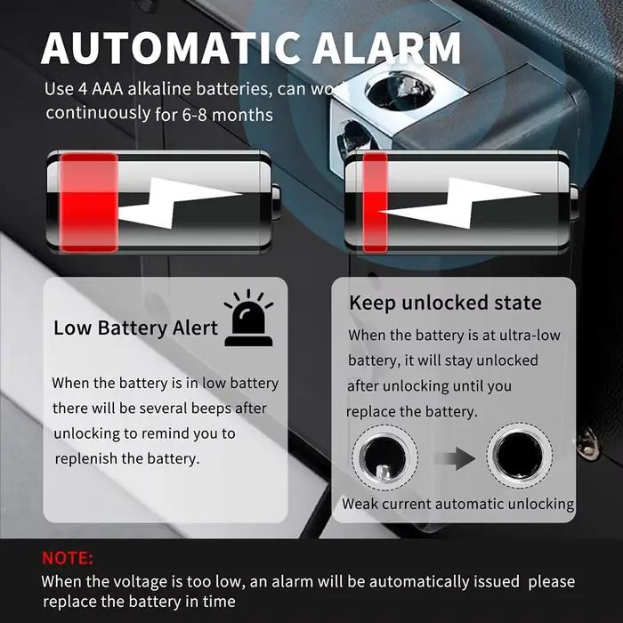 Serrure d'armoire électronique cachée avec câble USB