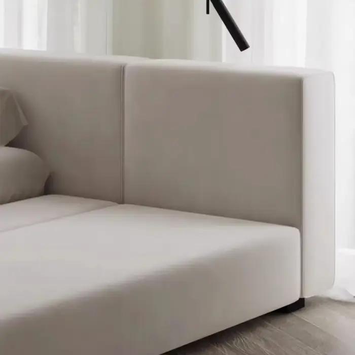 Chambre à coucher de filles lit de luxe esthétique moderne tête de lit nordique cadre de lit tables de nuit rembourrage camas de dormitorio meubles