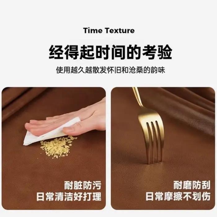 Housse de tête de lit en cuir de Grain de litchi