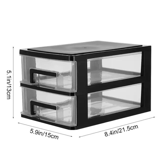 Armoire de rangement à tiroirs en plastique Double couche