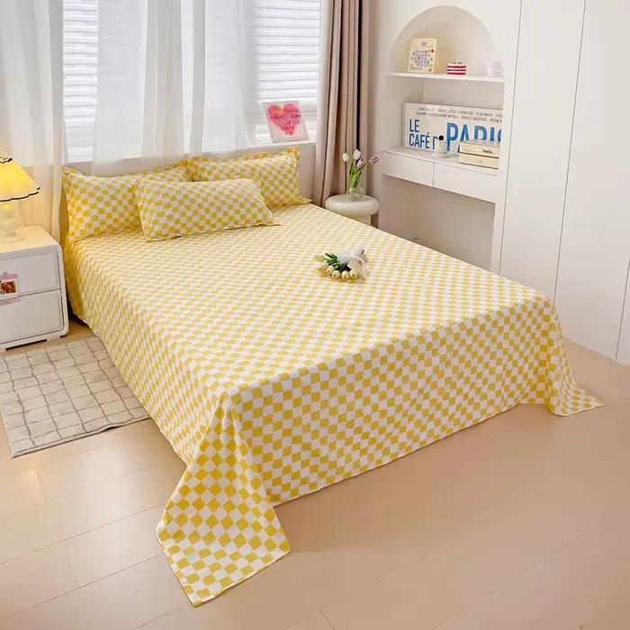 Draps de linge de lit doux de haute qualité