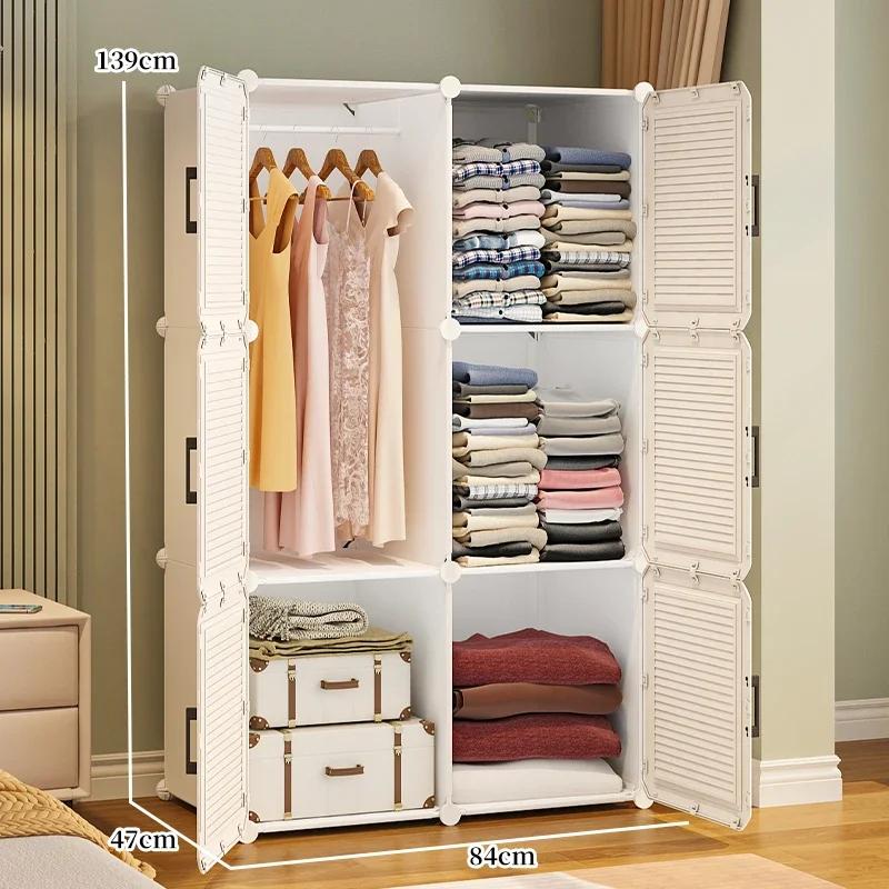 Armoire de rangement moderne nordique, cloison de rangement pour vêtements, organisateur portable, a