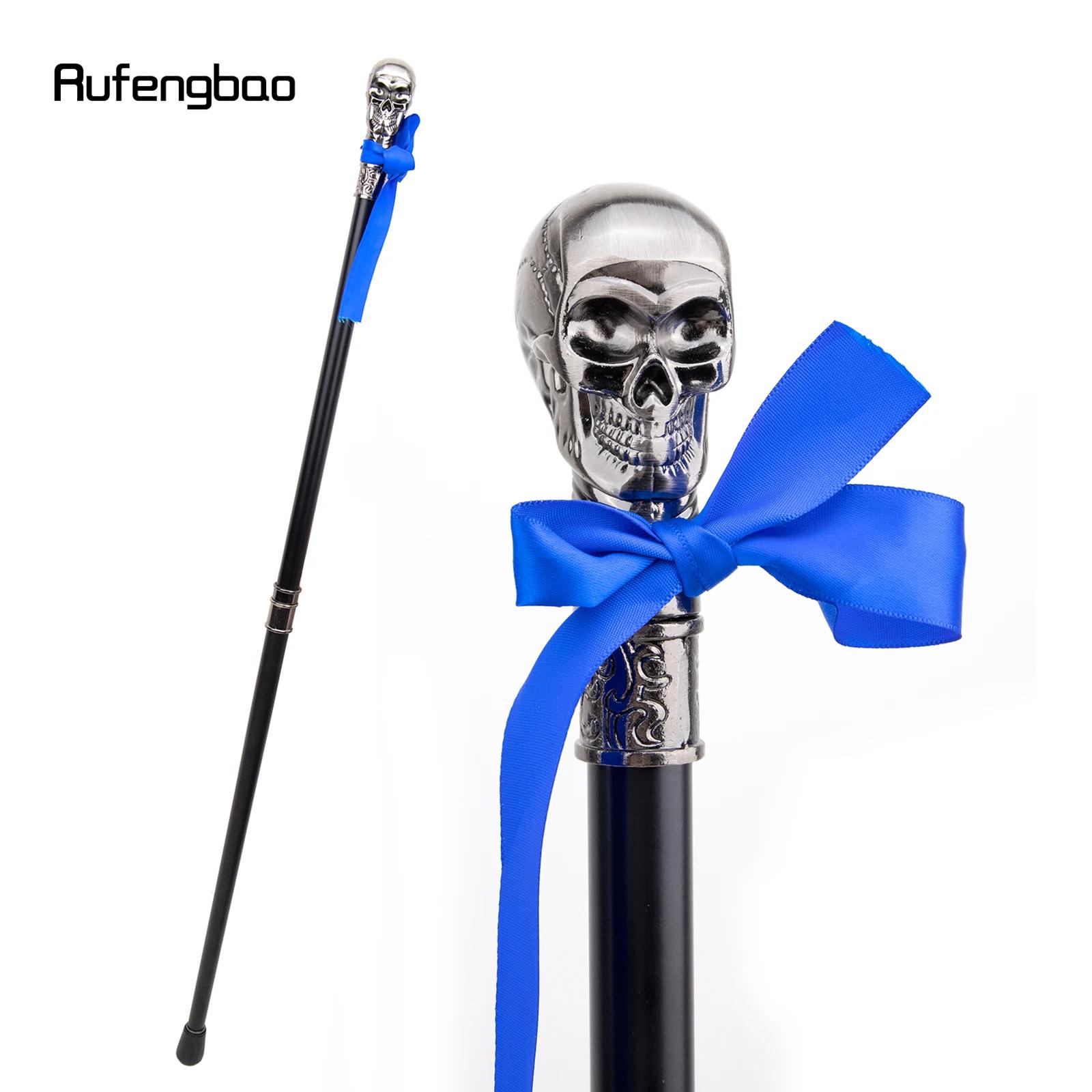 Tête de crâne avec nœud papillon canne de marche mode bâton de marche décoratif Gentleman luxe Crosi