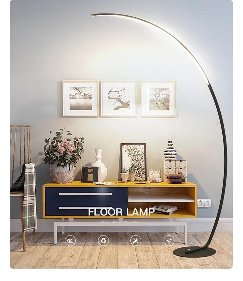 Lampes sur pied LED modernes et minimalistes pour salon, lampes de chevet créatives pour chambre à c