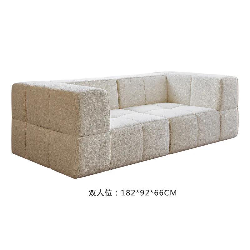 Fauteuil Salon canapés Salon moderne pliant Convertible compressé blanc canapé Sofy Do Salon paresse