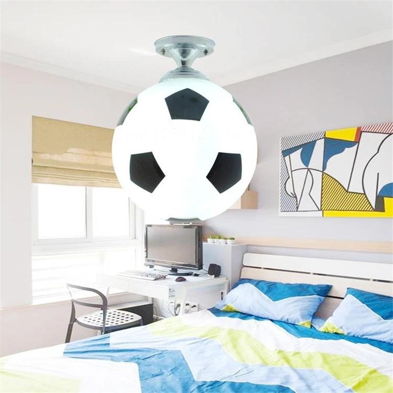 Ballon de Football plafonnier Football basket-ball LED lumières plafonnier éclairage intérieur chambre de garçons chambre décor à la maison luminaire
