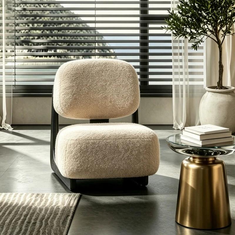 Fauteuils d'appoint pour salon, chaises de coiffeuse, chaises de salon confortables de style nordique, fauteuils de lecture individuels, Sillas, mobilier de luxe