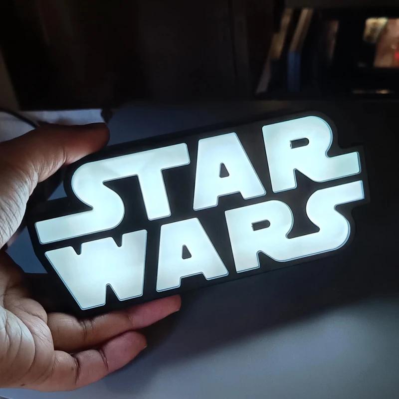 Lampe LED authentique Star Wars, veilleuse d'ambiance pour chevet, ornement décoratif