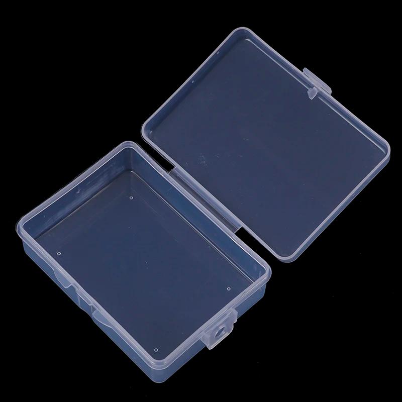 Boîte de Rangement en Plastique Transparent, Carré Clair Polyvalent, 9cm x 6.5cm x 3cm