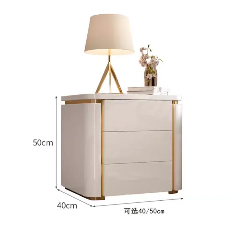 Tables de chevet de luxe tendance, classiques européennes, modernes et haut de gamme, simples et élégantes, Meble Do Pokoju, meubles de chambre à coucher
