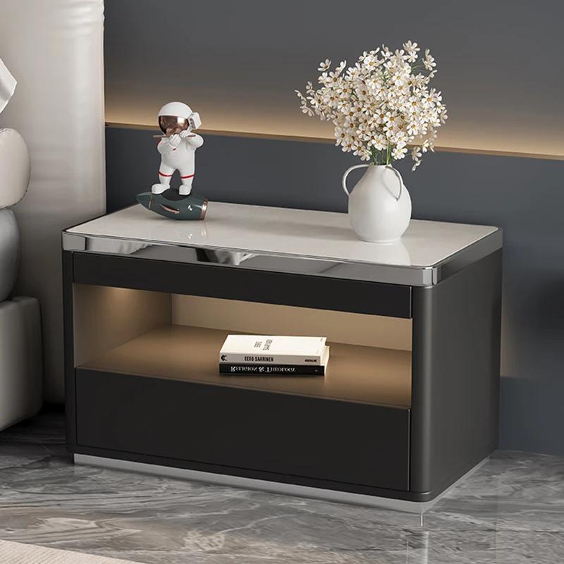 Table De chevet De luxe italienne à la mode, rangement moderne, Tables De chevet simples, qualité délicate, meubles De chambre à coucher