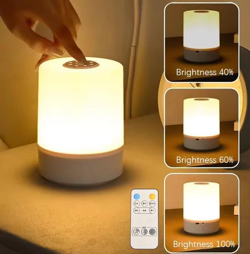 Led veilleuses chevet Dimmable charge bureau lampes de nuit chambre chevet éclairage décoration tactile lecture Led lampes de Table
