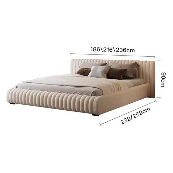 Rangement minimaliste lits luxe roi dormir tête de lit