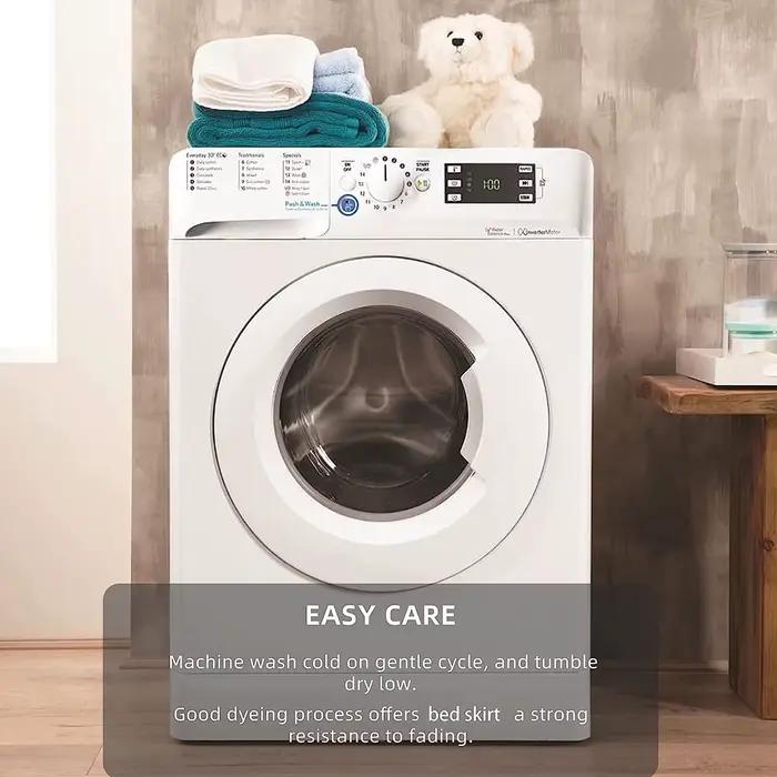 Jupe de lit élastique à volants