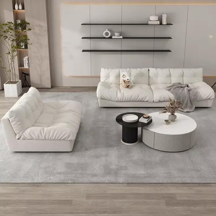 Confortable Relax salon canapés sol classique doux paresseux canapé coussin Double Woonkamer Banken meubles de maison accessoires