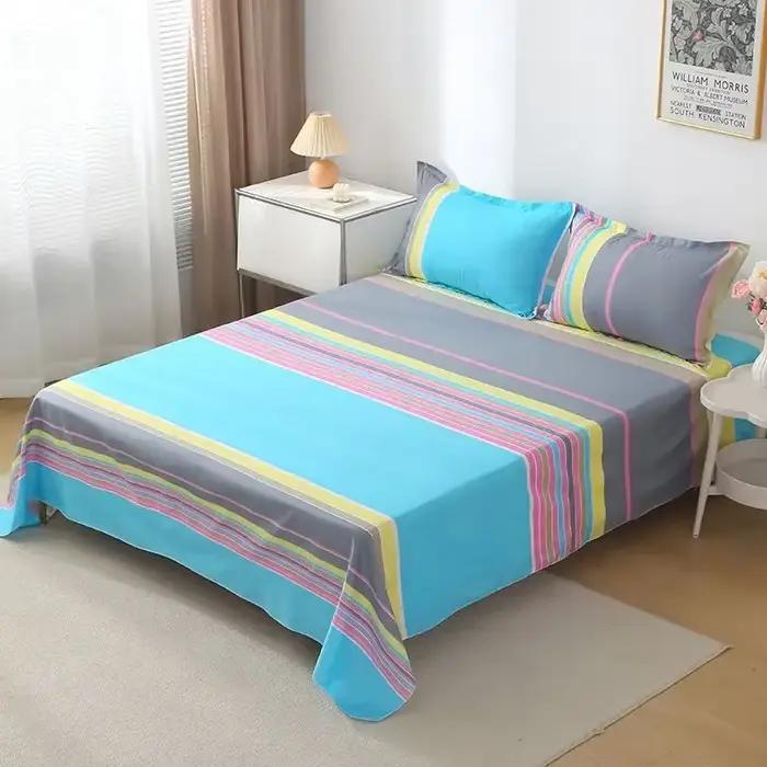 ‌ Ensemble de draps bohème – 400TC en coton de style méditerranéen avec colorant résistant à la décoloration pour les essentiels du dortoir