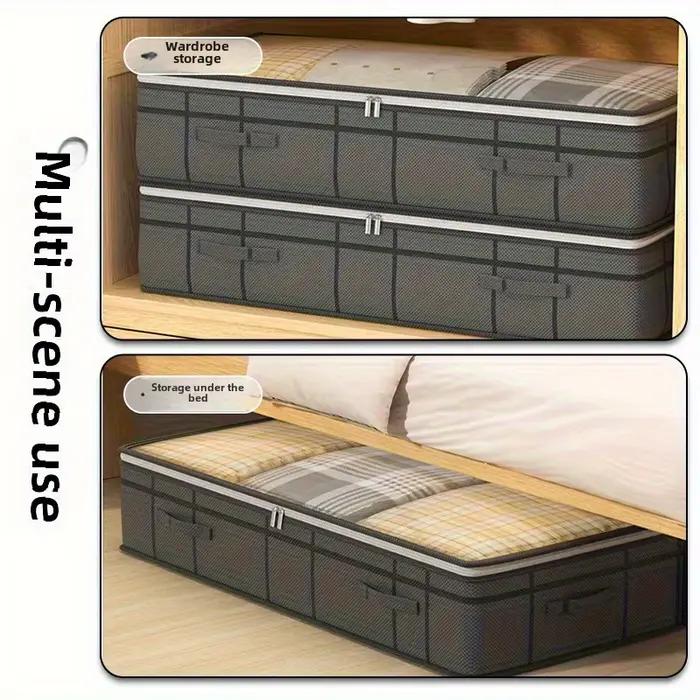 Lot de 2 bacs de rangement sous le lit