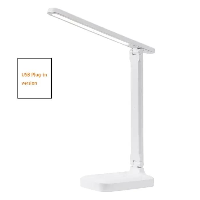 Lampe de bureau pliable LED avec 3 commandes tactiles à gradation continue, lampe de lecture pour so