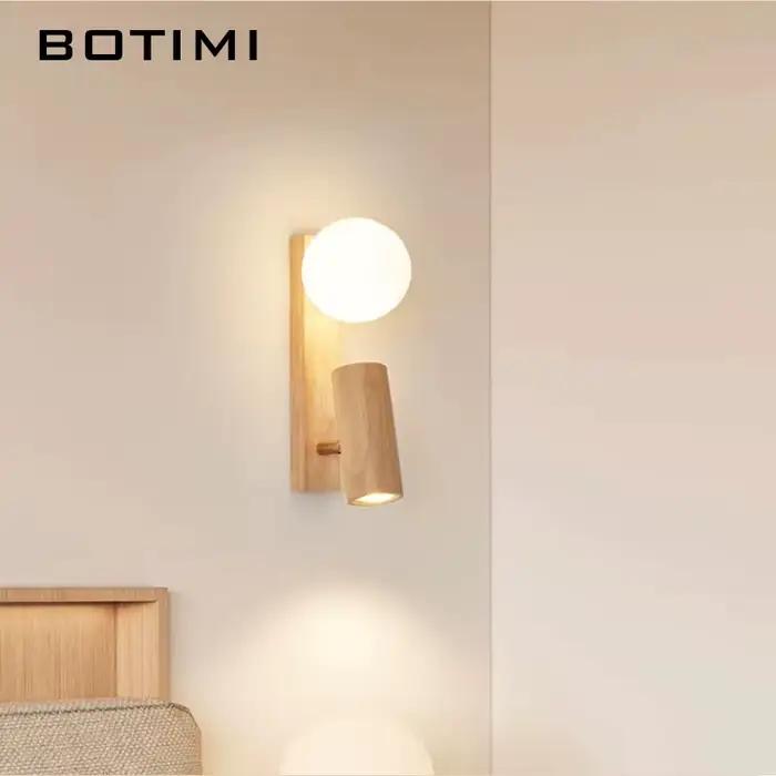 BOTIMI réglable en bois massif chevet applique moderne